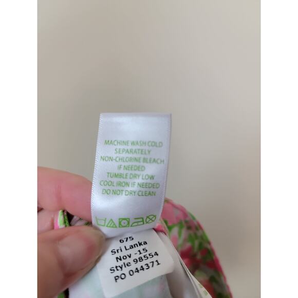 Lilly Pulitzer Adie Shorts Southern Charm Pattern Women's Size 2 Pink Green - Picture 5 of 6